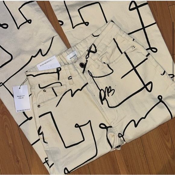 Weworewaht. X Daniélle B.                          High Rise Wide Leg Jean. - Picture 5 of 8